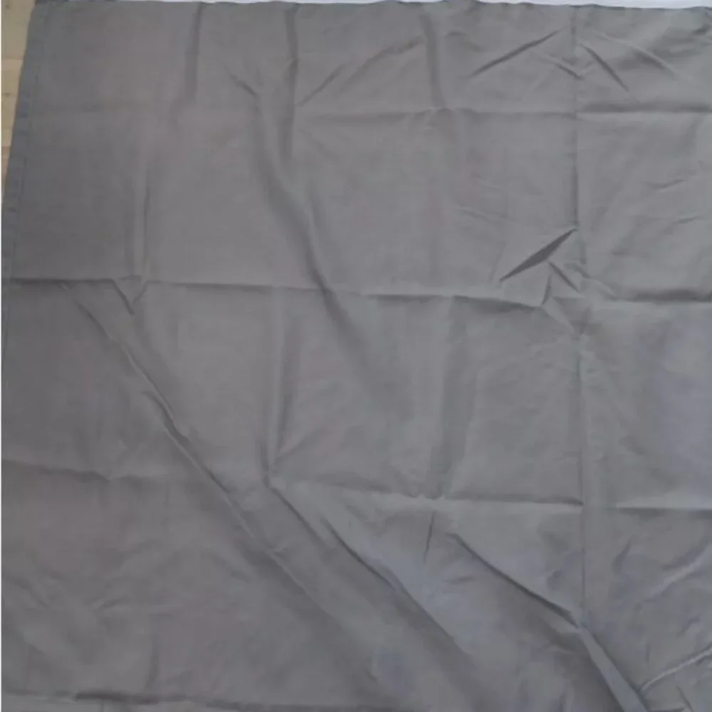2 Pairs: IKEA Curtain VIVAN Gray Sheer Panel Window with Hardware Hemmed 79 x 55